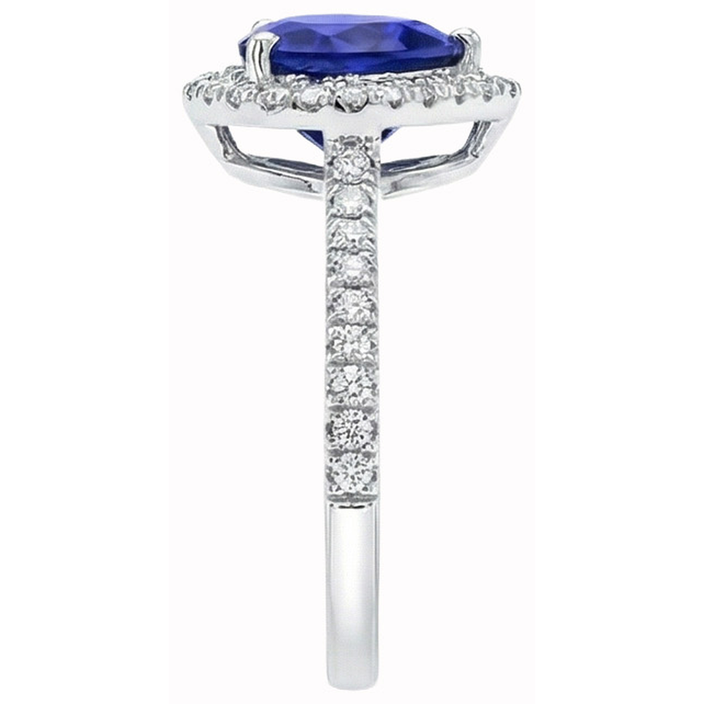 echter round diamant 14Karat ring Draufsicht