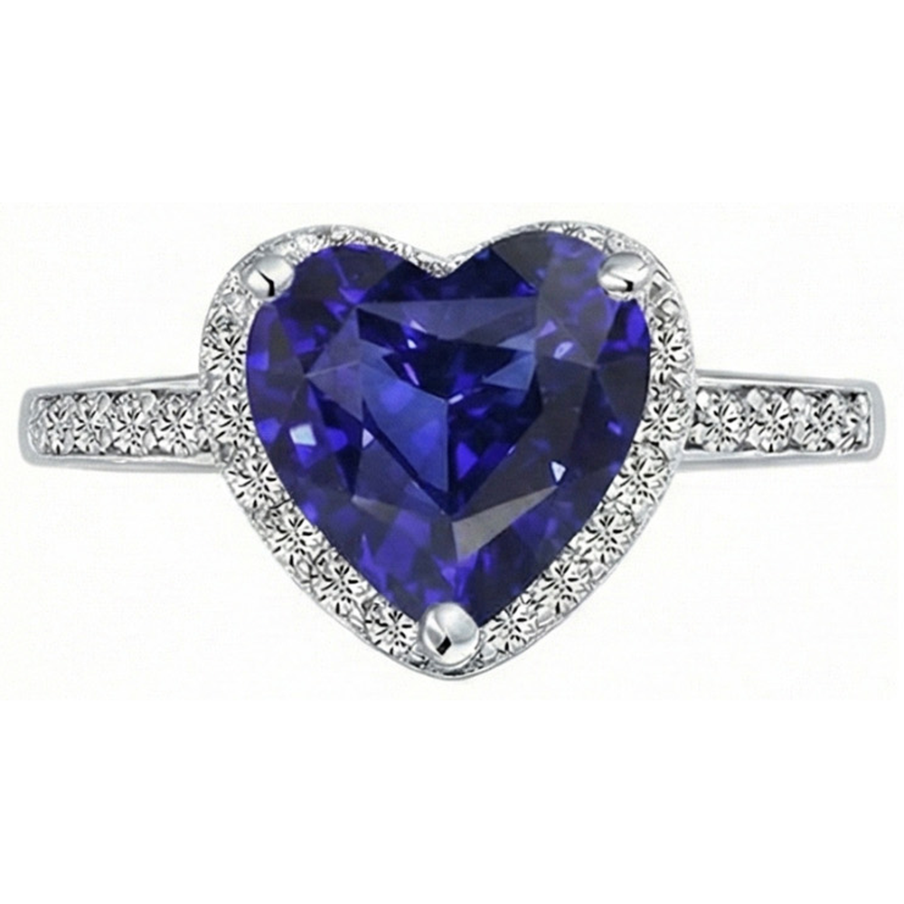 echter round diamant 4Karat ring Seitenansicht