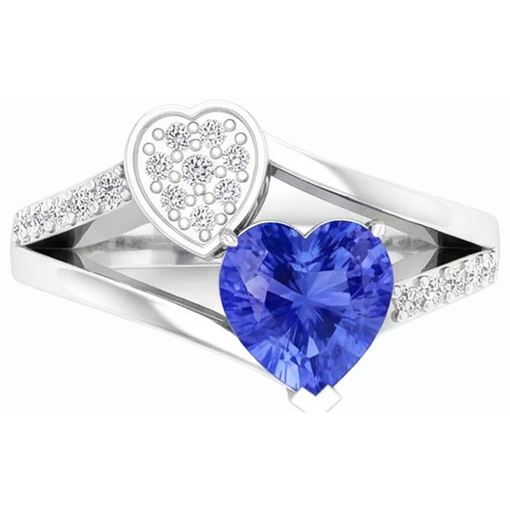 echter round diamant 2.50Karat ring Seitenansicht
