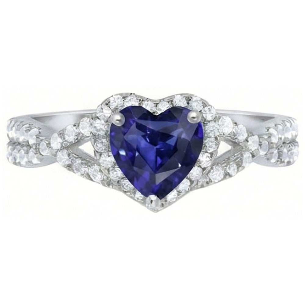 echter round diamant 1Karat ring Seitenansicht