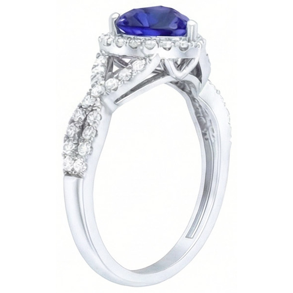 echter round diamant 1Karat ring Detailansicht