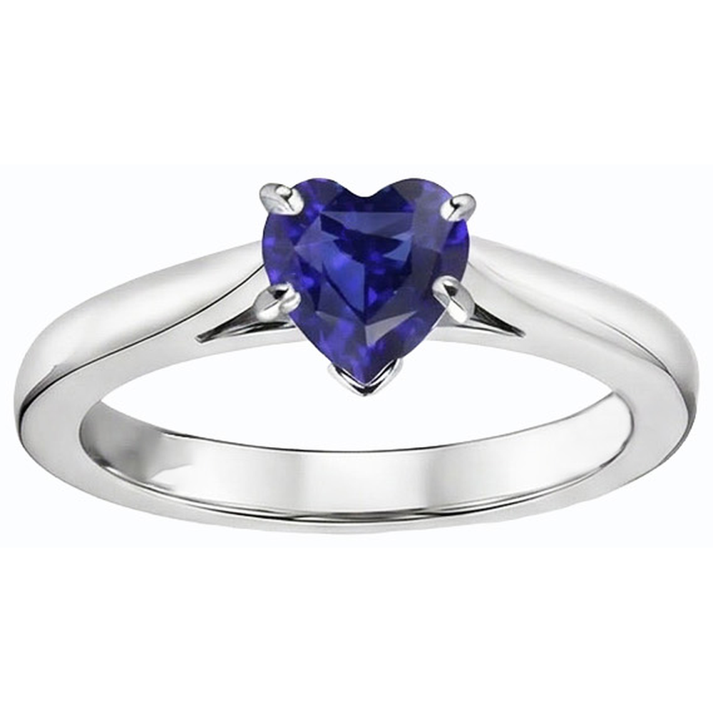 echter round diamant 1Karat ring Seitenansicht