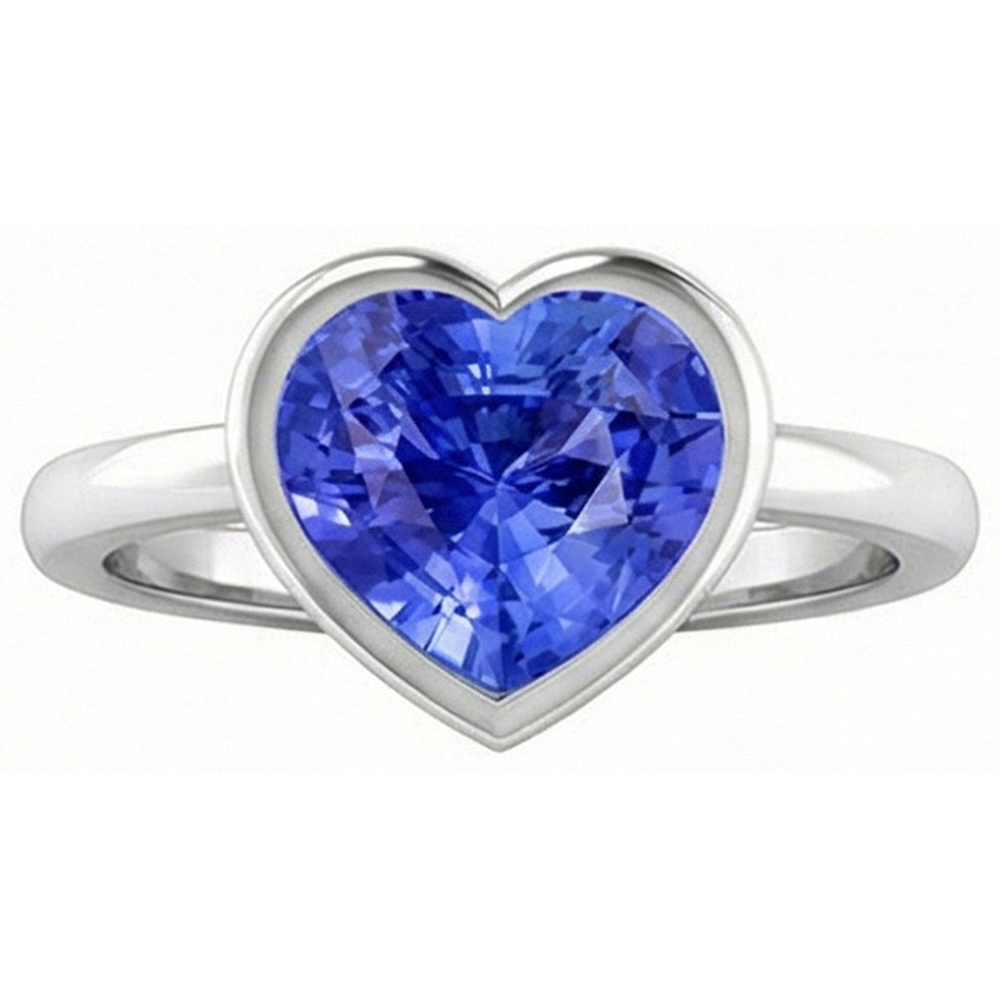 echter cushion diamant 2.50Karat ring Seitenansicht