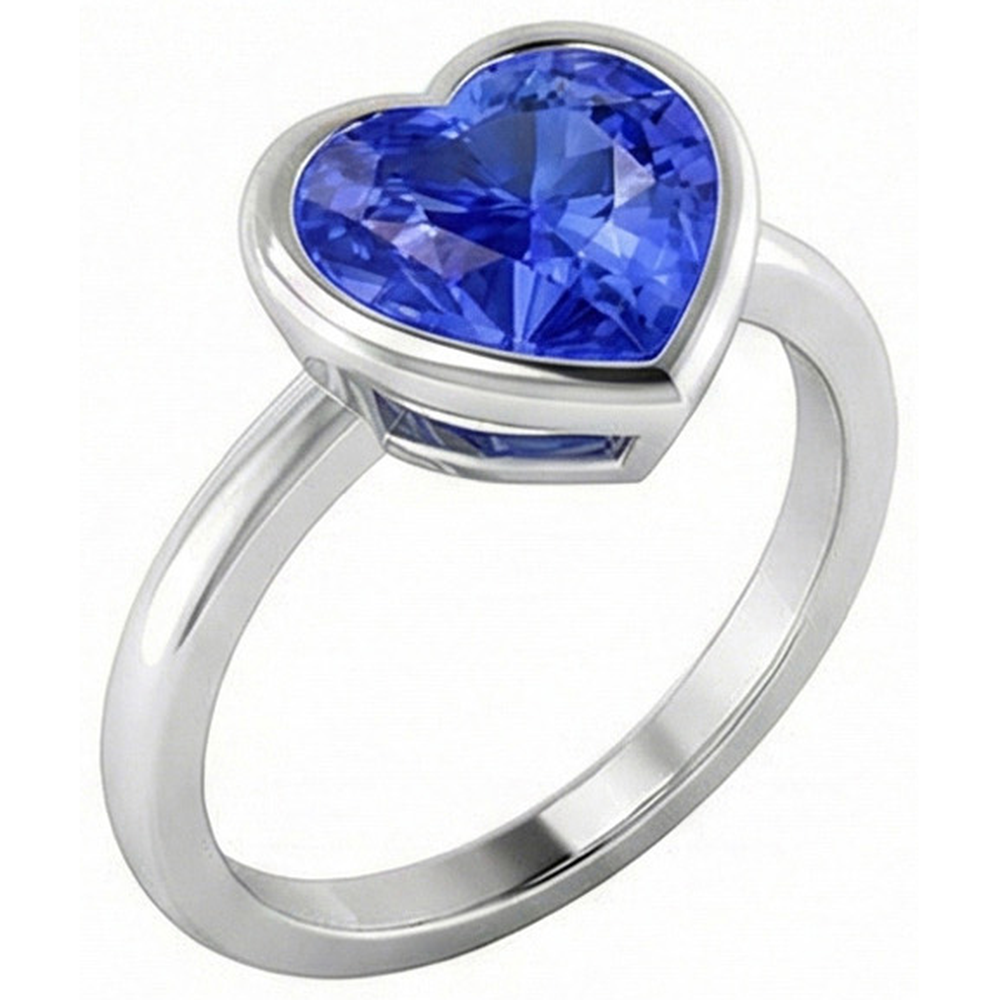 echter cushion diamant 2.50Karat ring Detailansicht