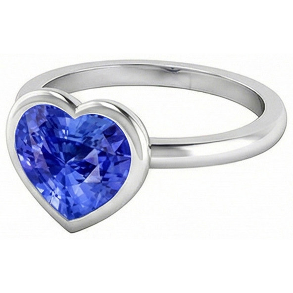 echter cushion diamant 2.50Karat ring Profilansicht