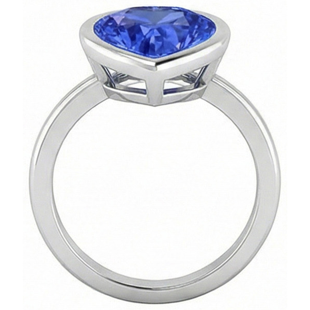 echter cushion diamant 2.50Karat ring auf Weiß