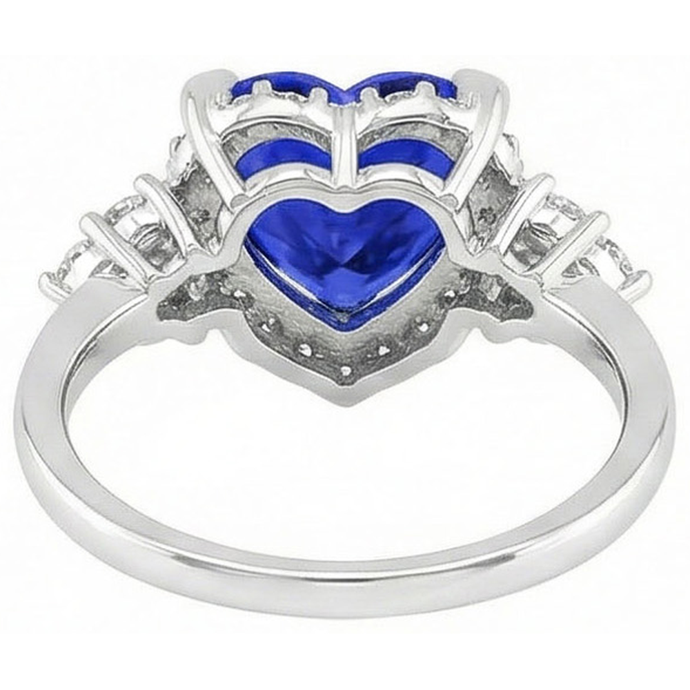 echter round diamant 8.25Karat ring Profilansicht