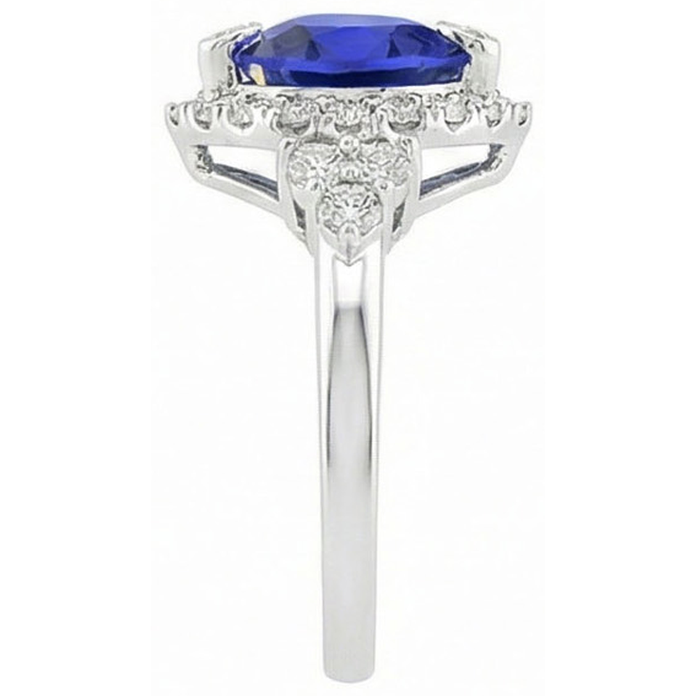 echter round diamant 8.25Karat ring Draufsicht