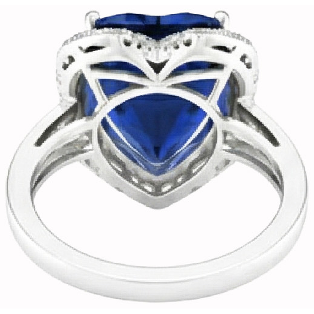 echter round diamant 7.75Karat ring Profilansicht