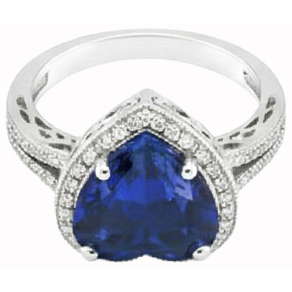 echter round diamant 7.75Karat ring Detailansicht