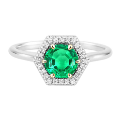 Kolumbianischer Smaragd Schmuckstein-Ring 2,50 Karat F/VS1