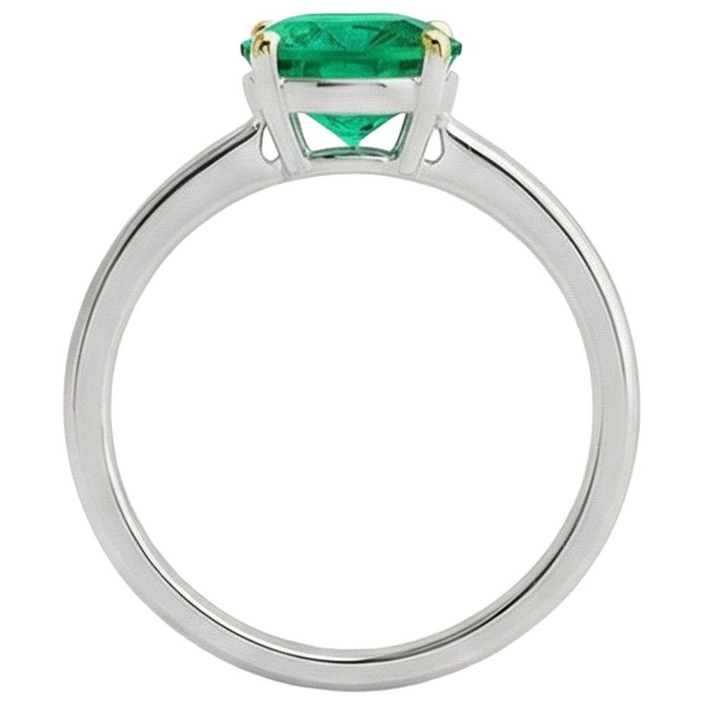 Eleganter Edelstein-Ring 3 Karat – Draufsicht