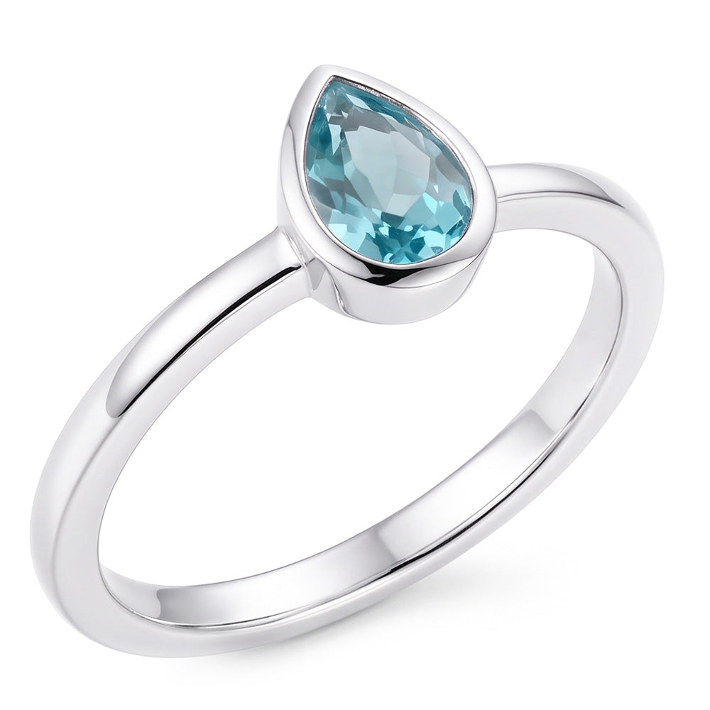Hochwertiger Neon Paraiba Schmuckstein-Ring 1 Karat – 14K