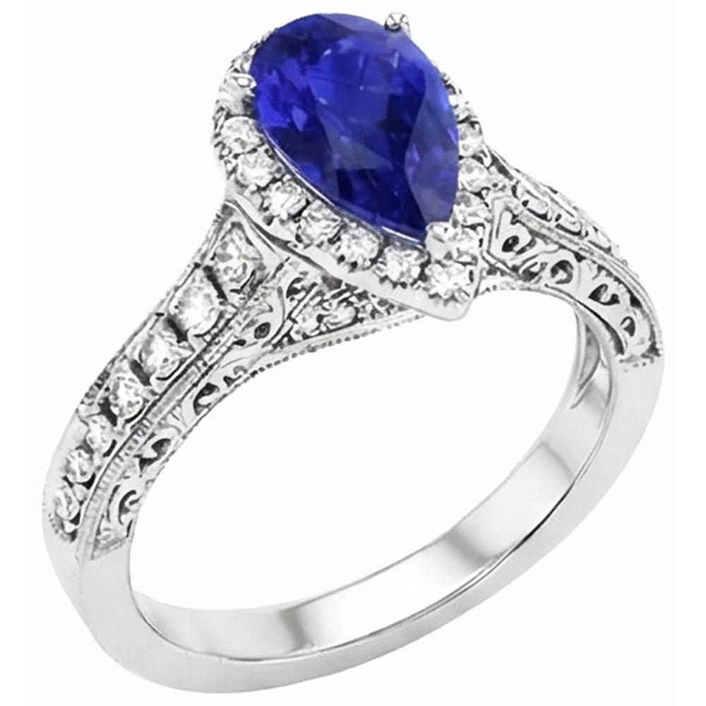 echter round diamant 3Karat ring Draufsicht