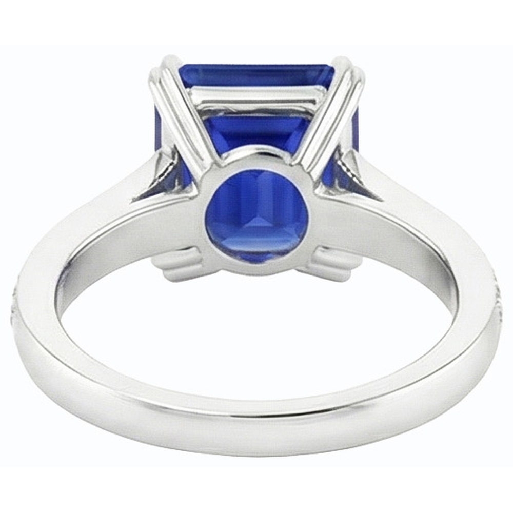 echter round diamant 3Karat ring auf Weiß