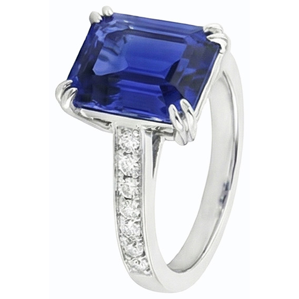 echter round diamant 3Karat ring Seitenansicht