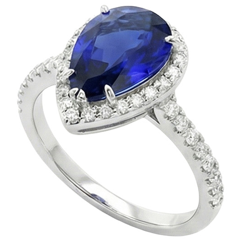 echter round diamant 4.50Karat ring Seitenansicht
