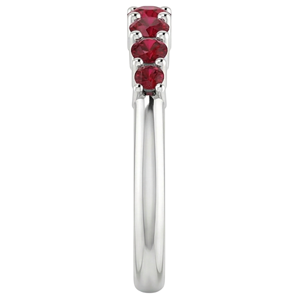 echter round rubin 1Karat memoire-ring Band Detail