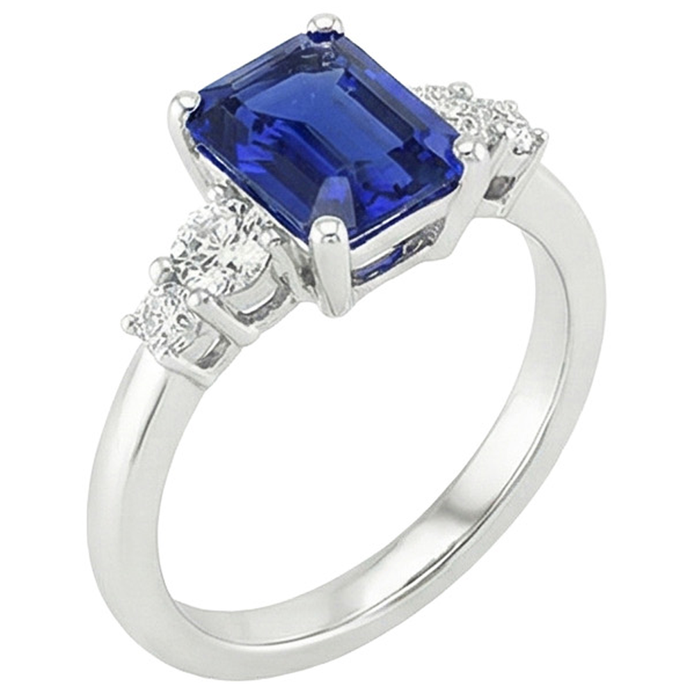 echter round diamant 4Karat ring Seitenansicht