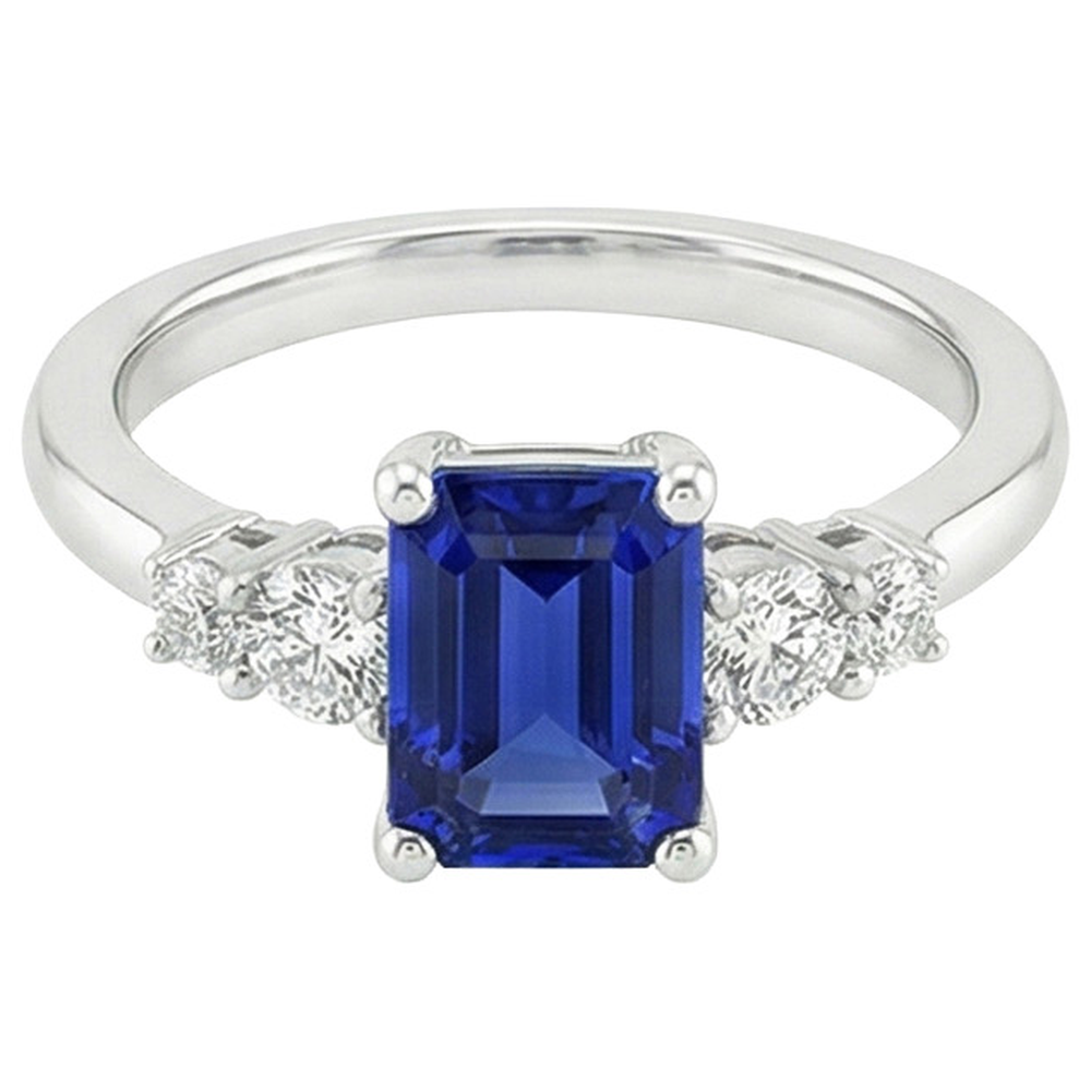 echter round diamant 4Karat ring Detailansicht