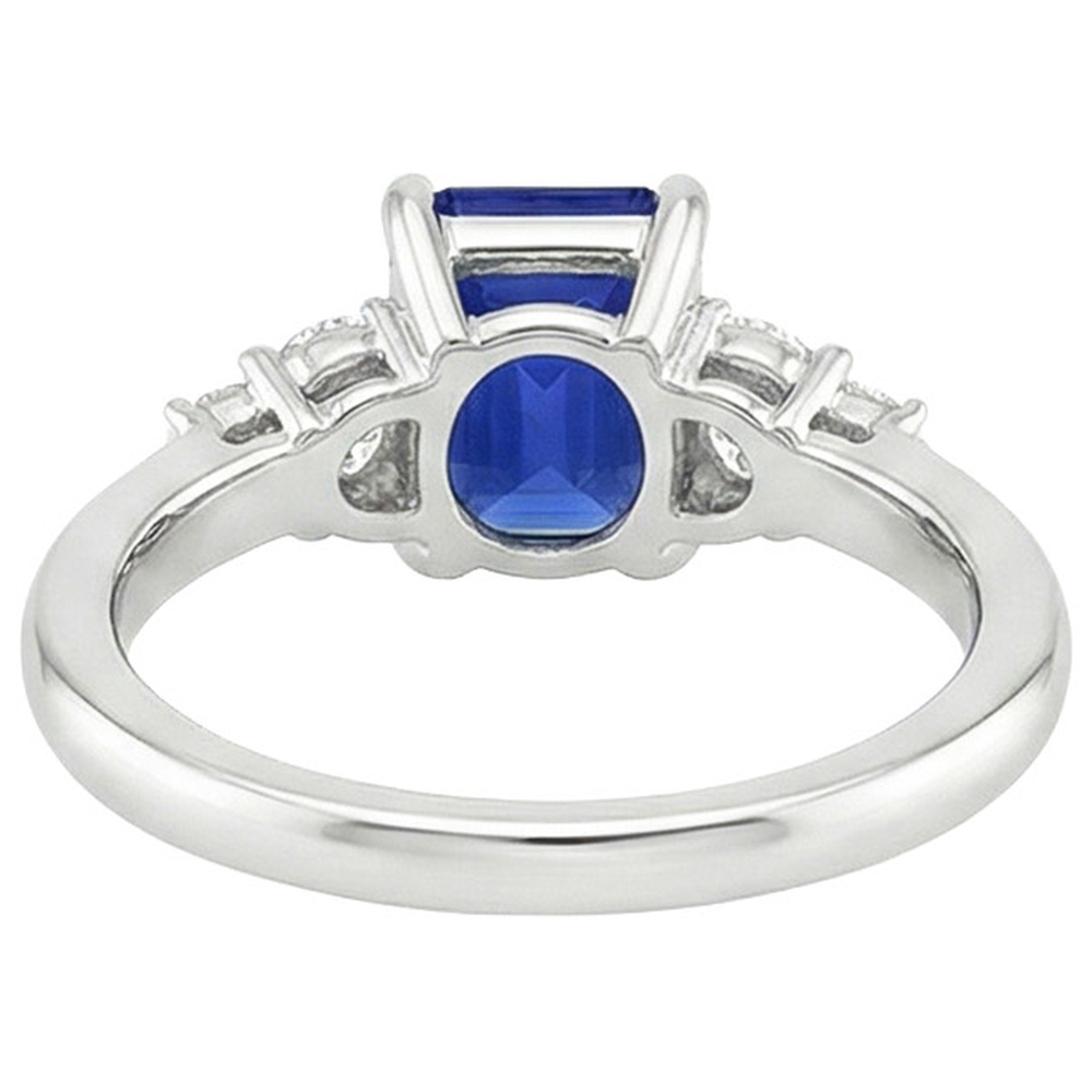 echter round diamant 4Karat ring Draufsicht