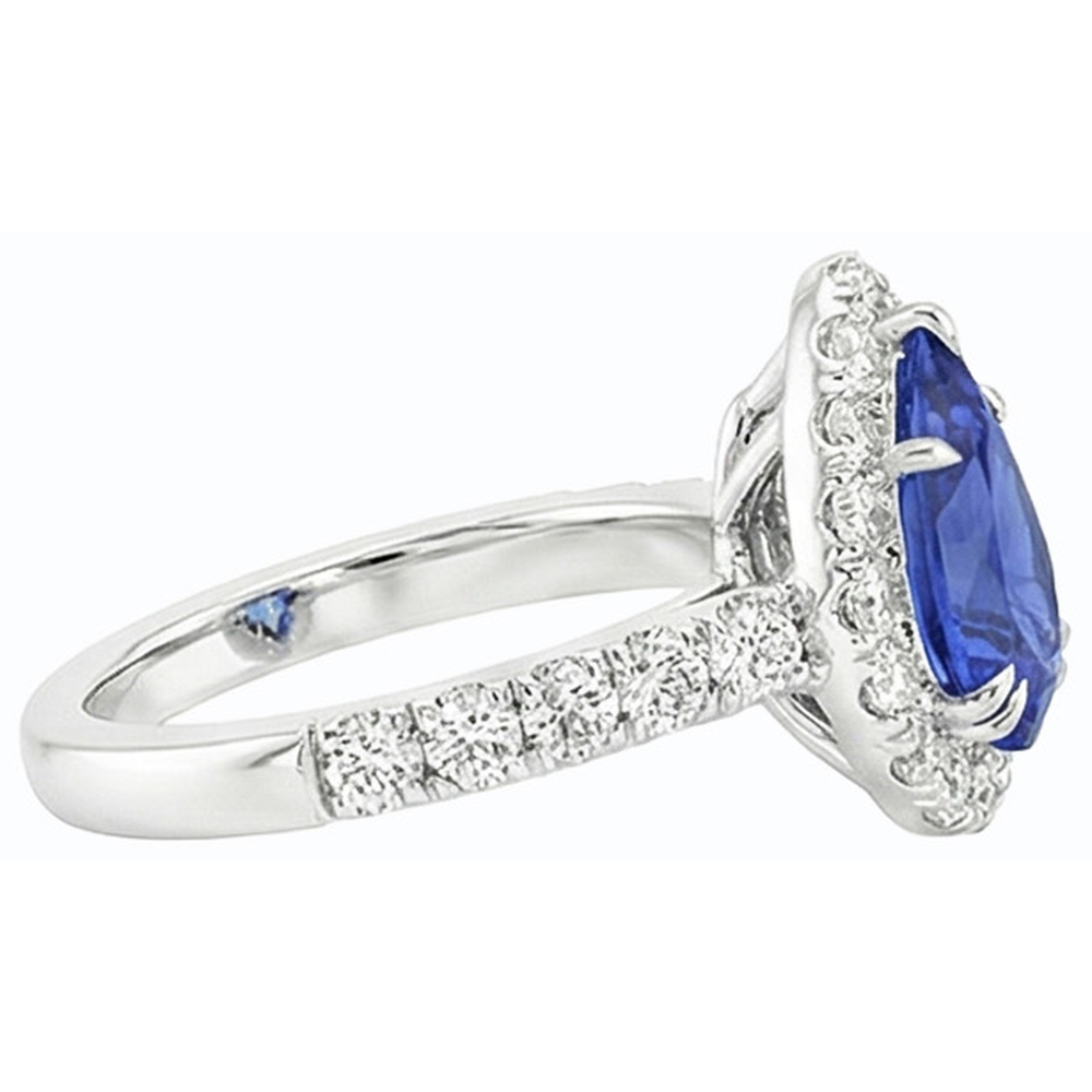 echter round diamant 4.50Karat ring Draufsicht