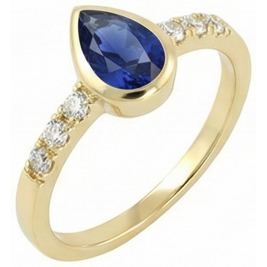 echter round diamant 2Karat ring Vorderansicht
