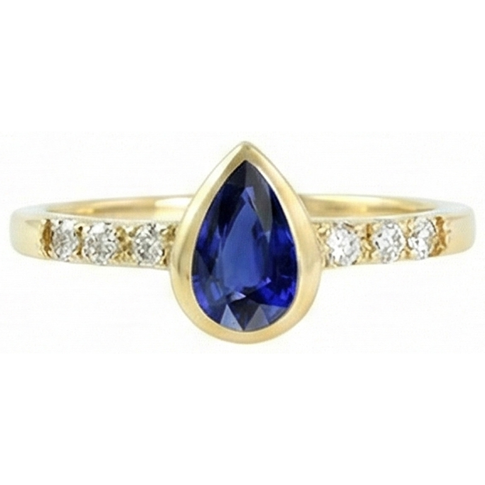 echter round diamant 2Karat ring Seitenansicht