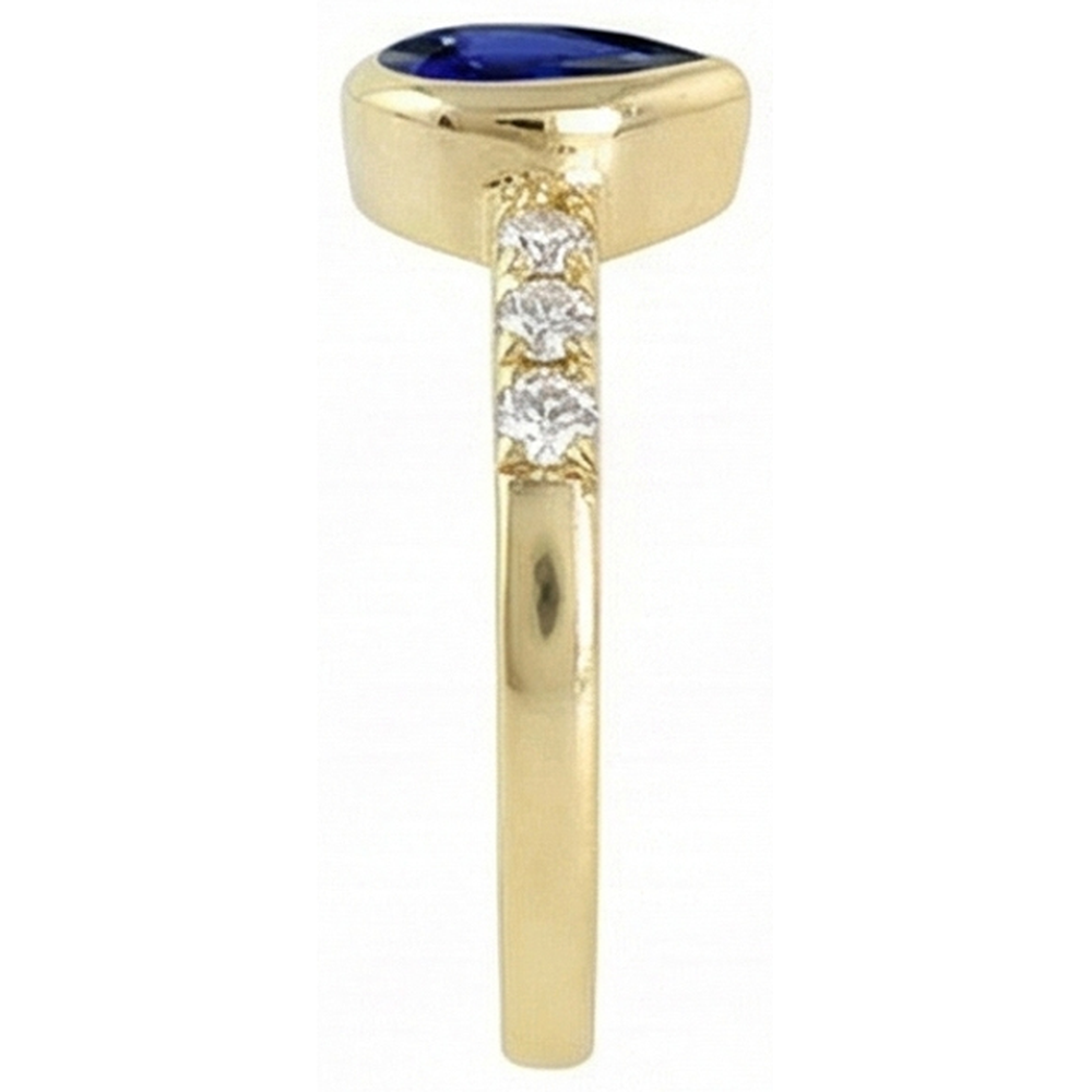 echter round diamant 2Karat ring Draufsicht