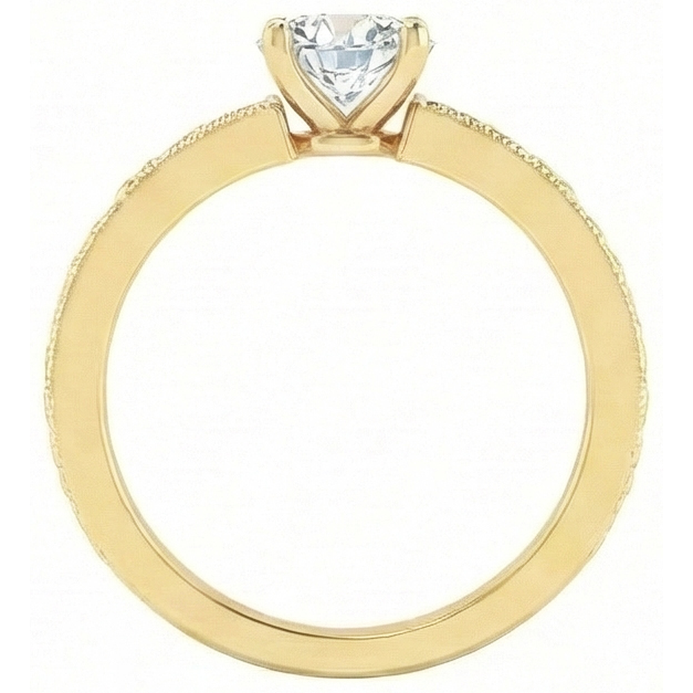 echter round diamant 1.75Karat ring auf Weiß