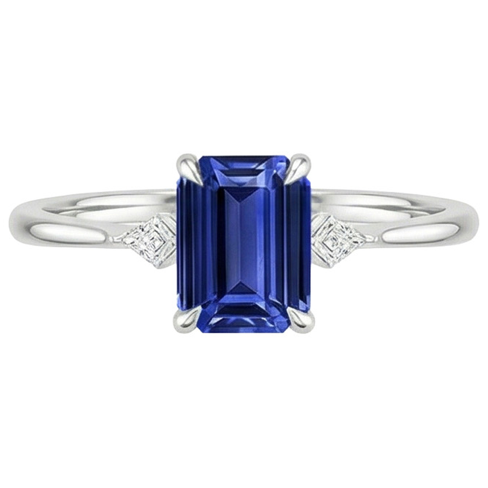 echter round diamant 3.25Karat ring Profilansicht