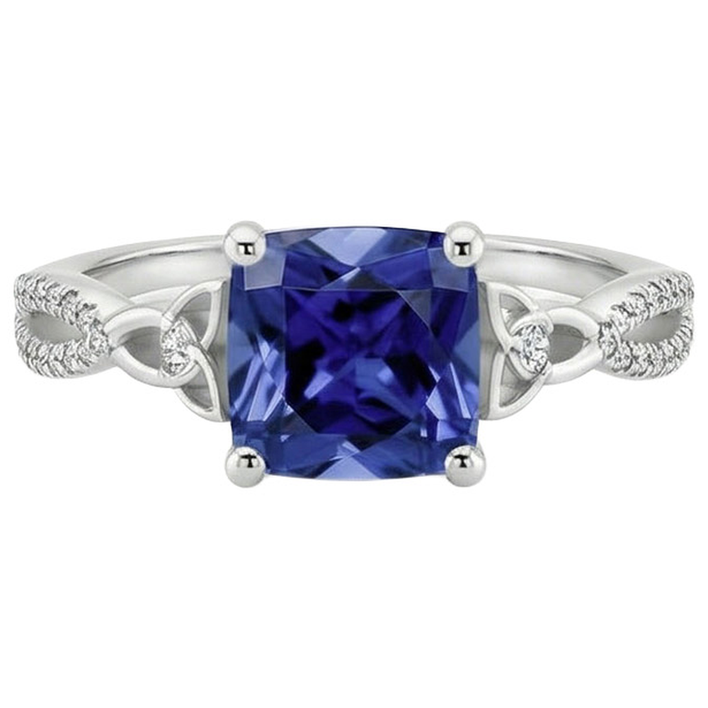 echter round diamant 3.25Karat ring Seitenansicht
