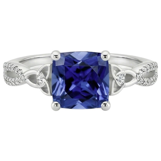 echter round diamant 3.25Karat ring Seitenansicht