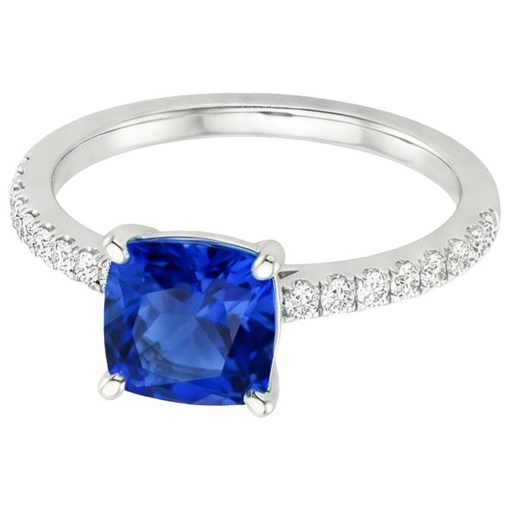 echter round diamant 2.75Karat ring Detailansicht