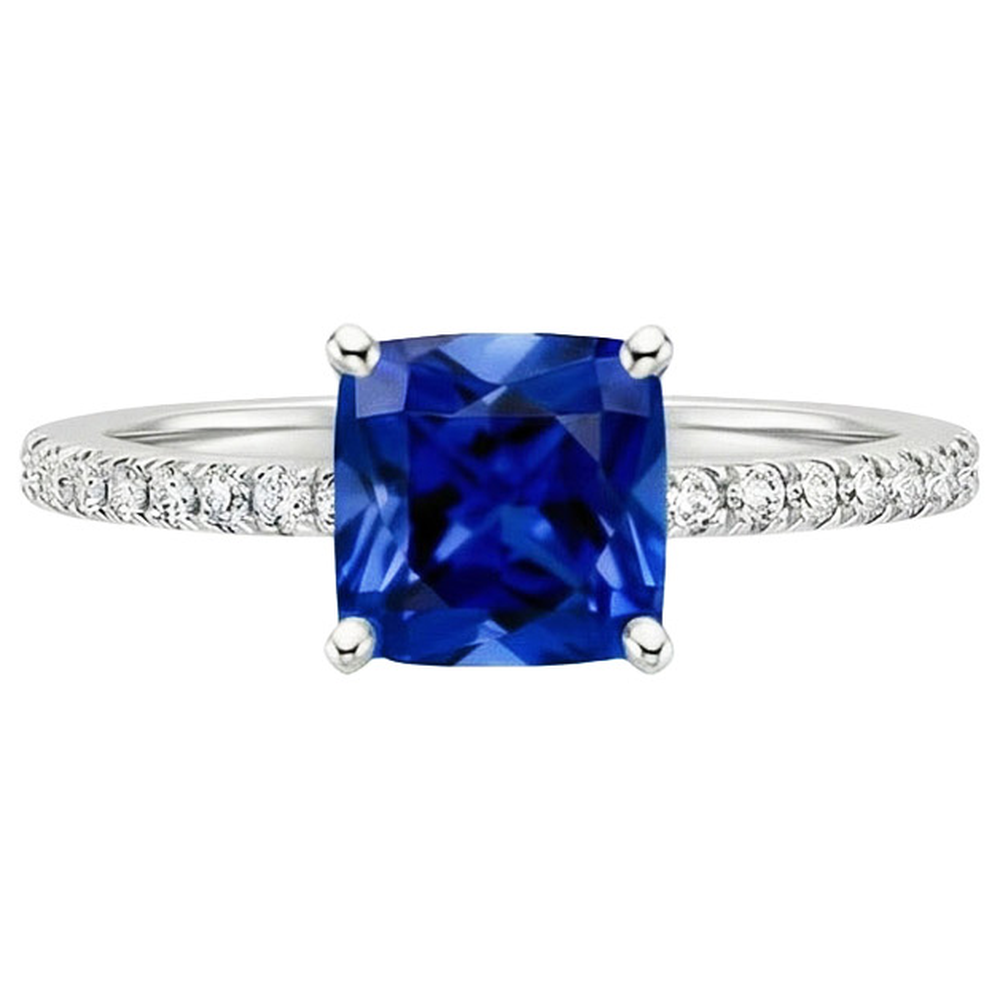 echter round diamant 2.75Karat ring Profilansicht
