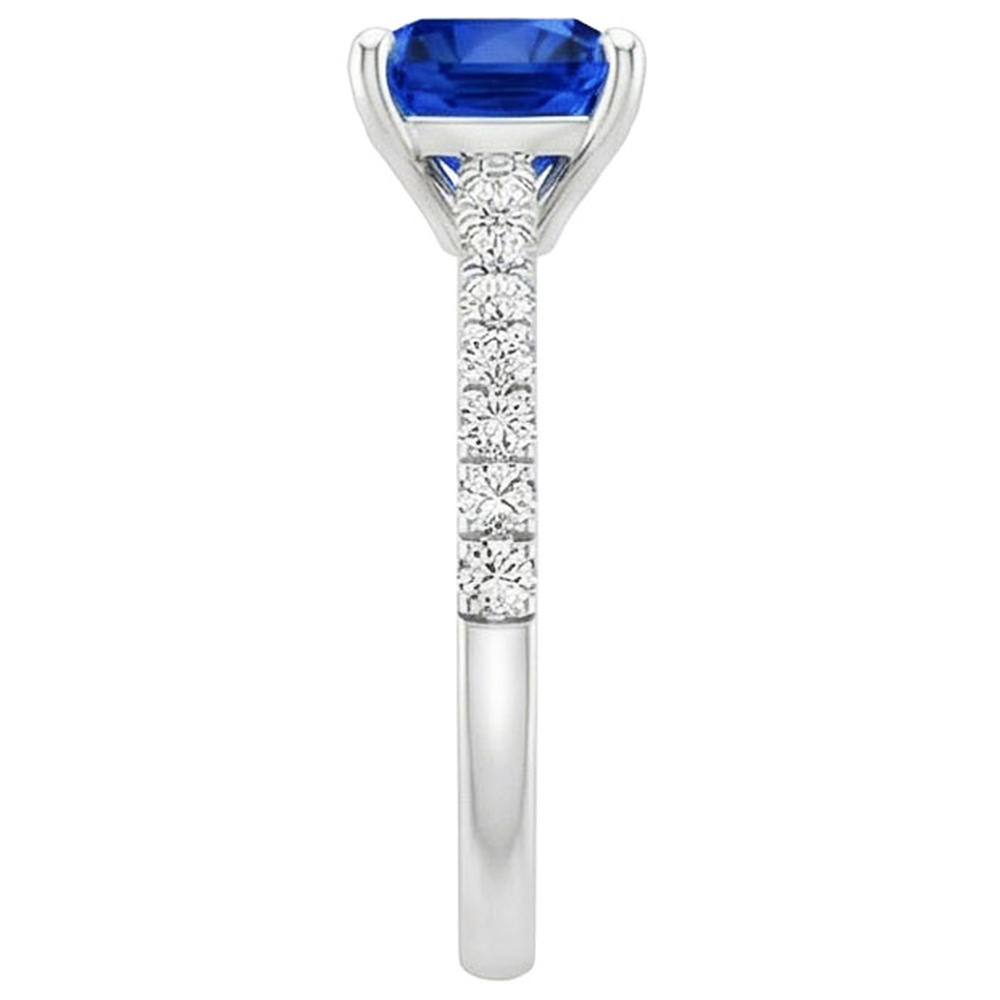echter round diamant 2.75Karat ring auf Weiß
