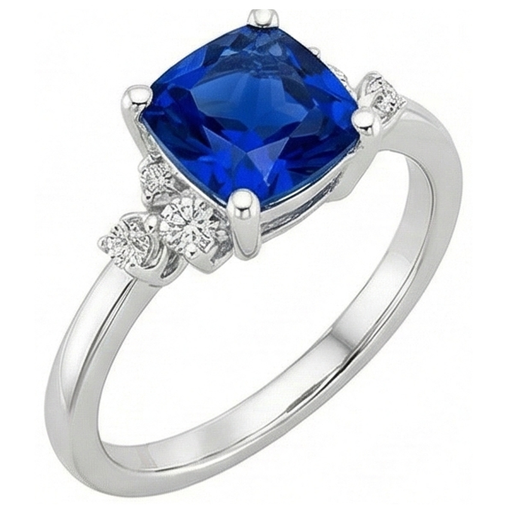 echter round diamant 2.50Karat ring Vorderansicht