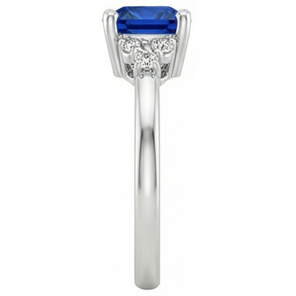 echter round diamant 2.50Karat ring Draufsicht