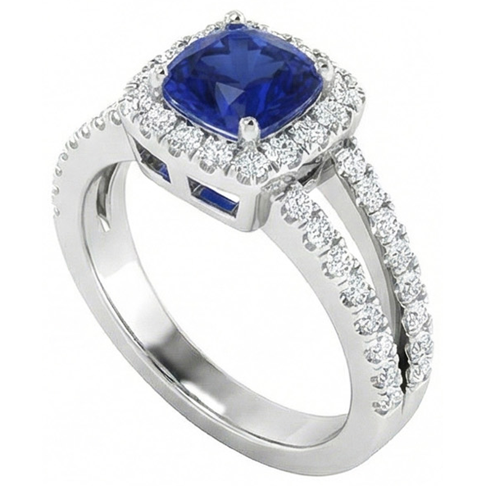 echter round diamant 4.50Karat ring Seitenansicht