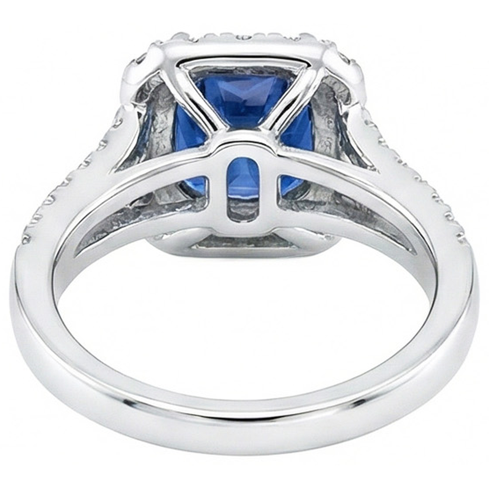 echter round diamant 3Karat ring auf Weiß