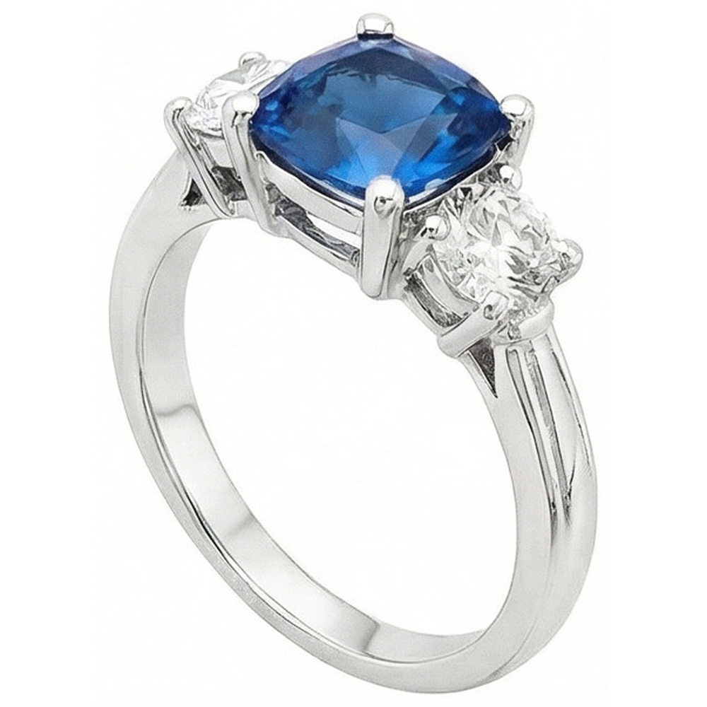 echter round diamant 4.50Karat ring Detailansicht