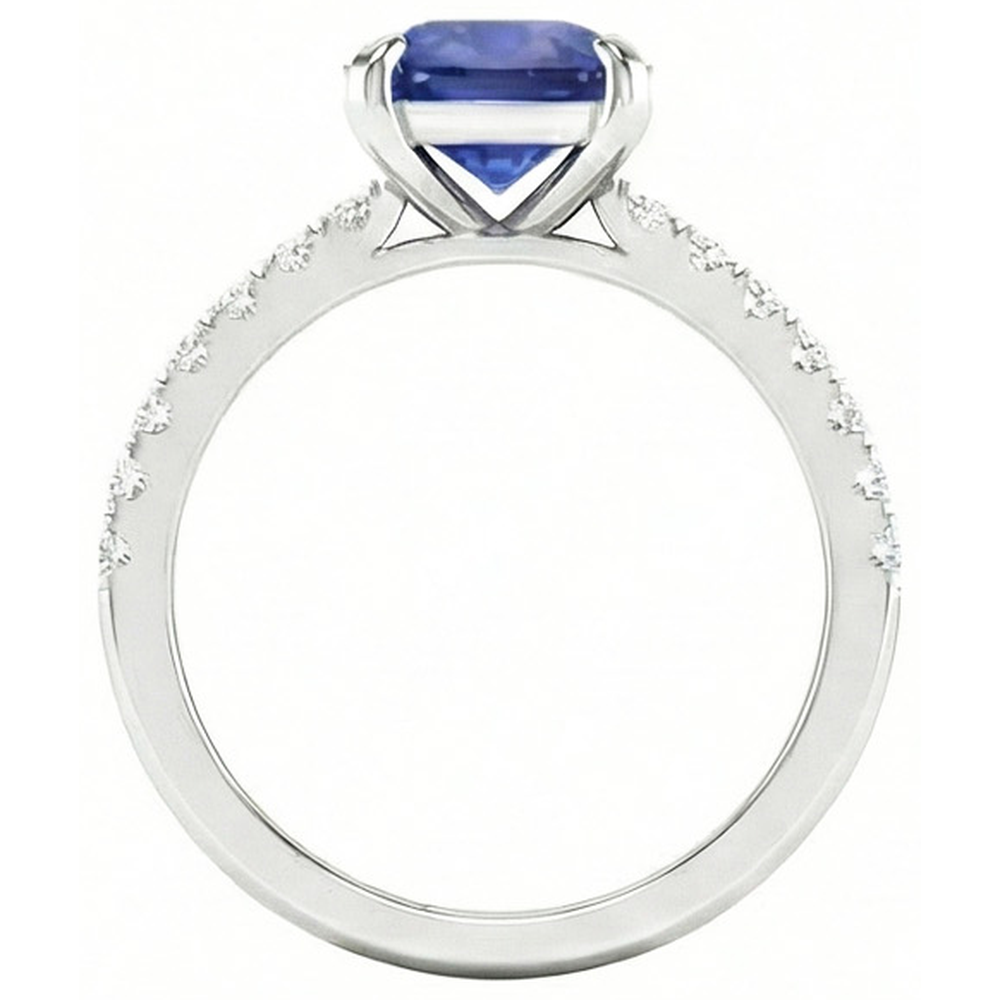 echter round diamant 2.90Karat ring Detailansicht