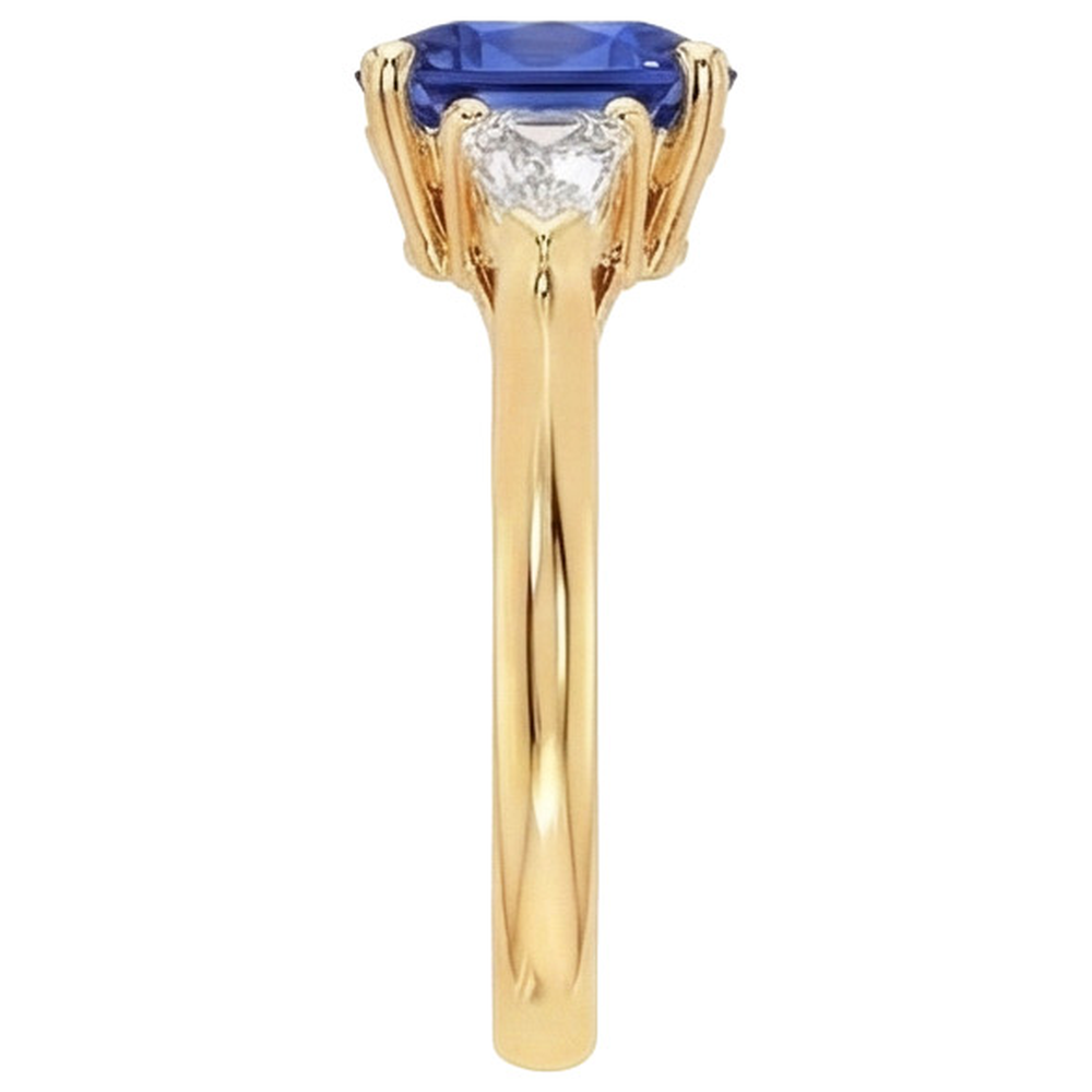 echter baguette diamant 9.50Karat ring Draufsicht