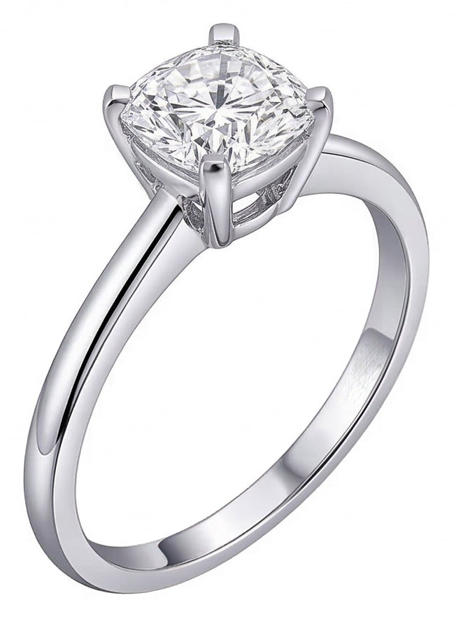 Kissen-Diamant-Solitärring