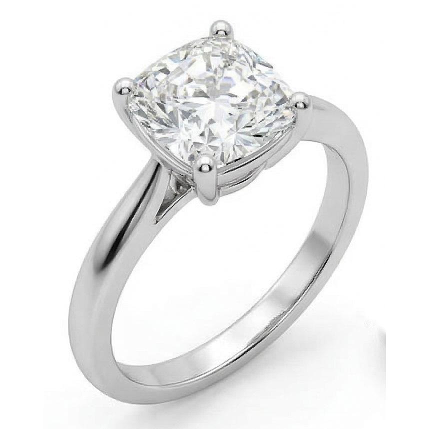 Kissen-Diamant-Solitärring