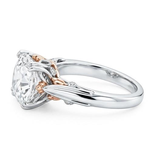 echter round diamant 1.50Karat ring Detailansicht