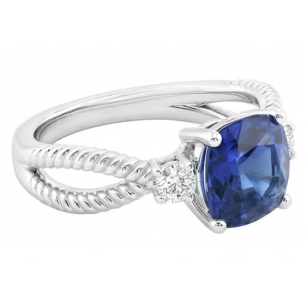echter oval diamant 2.25Karat ring Detailansicht