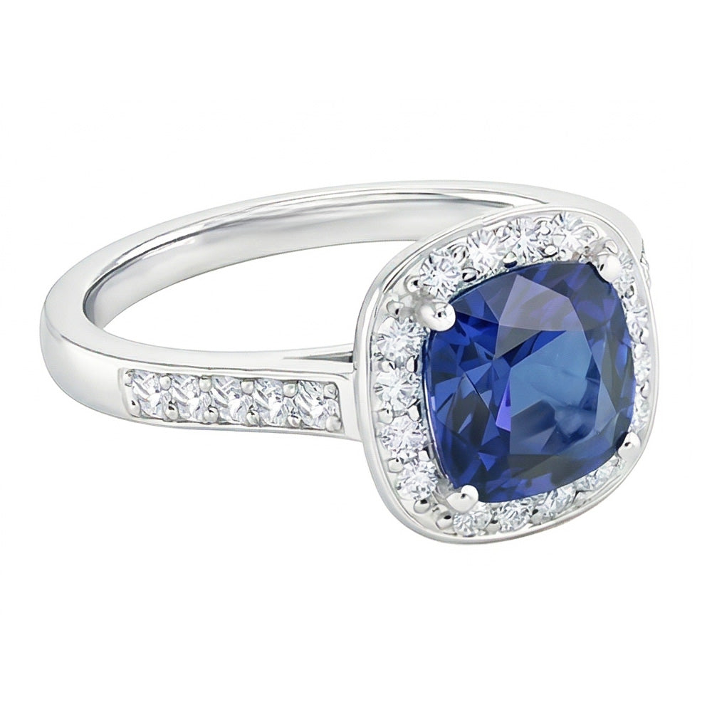 echter round diamant 3.50Karat ring Detailansicht