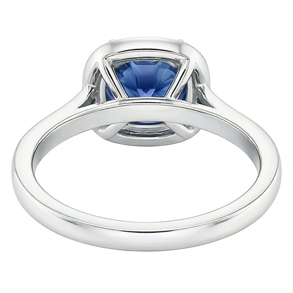 echter round diamant 3.50Karat ring Profilansicht