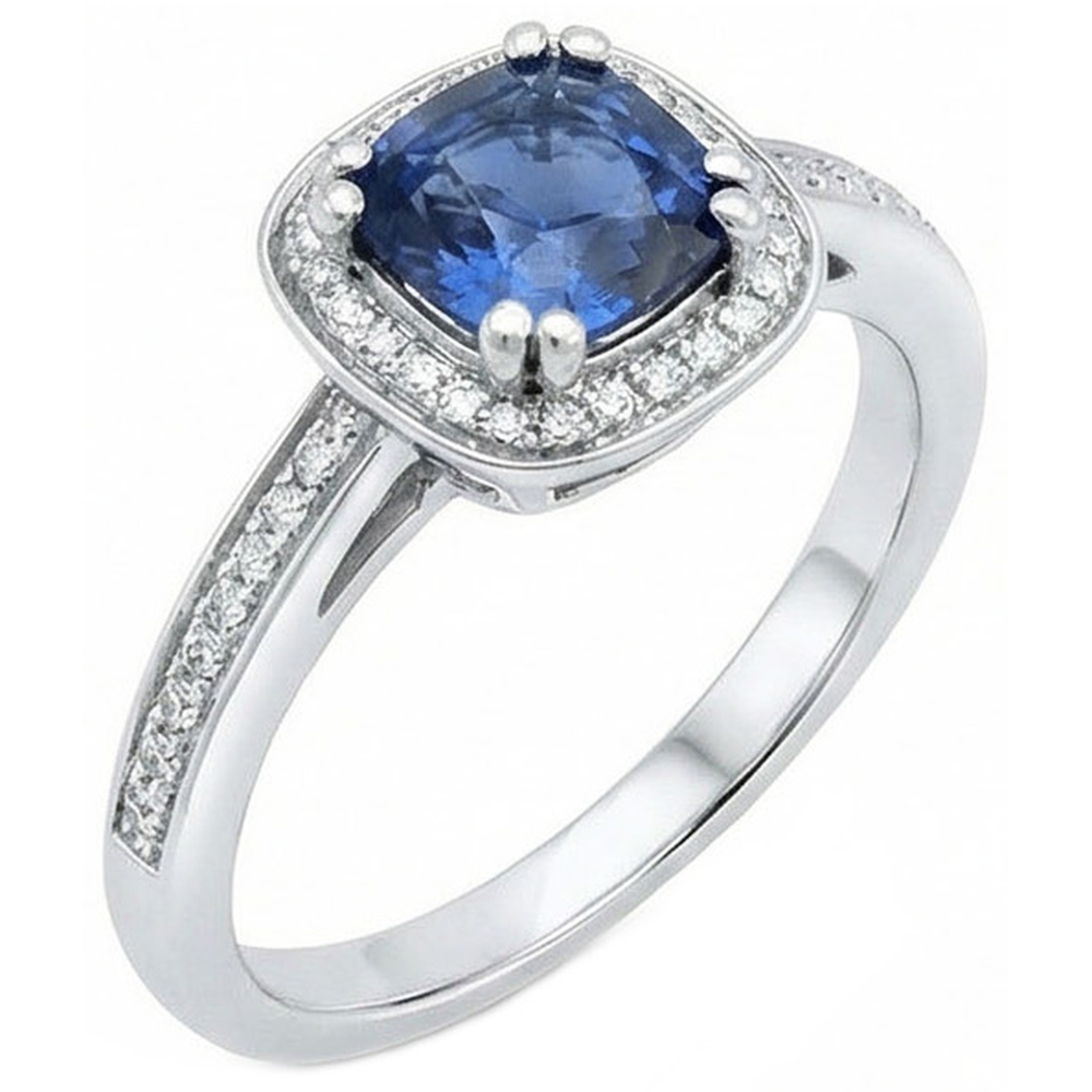 echter round diamant 1.70Karat ring Detailansicht